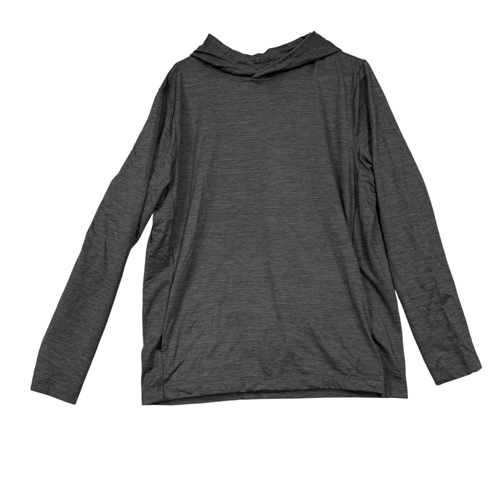 Abercrombie & Fitch Hoodie Mens Large Gray Air Knit Lightweight Stretch Athletic